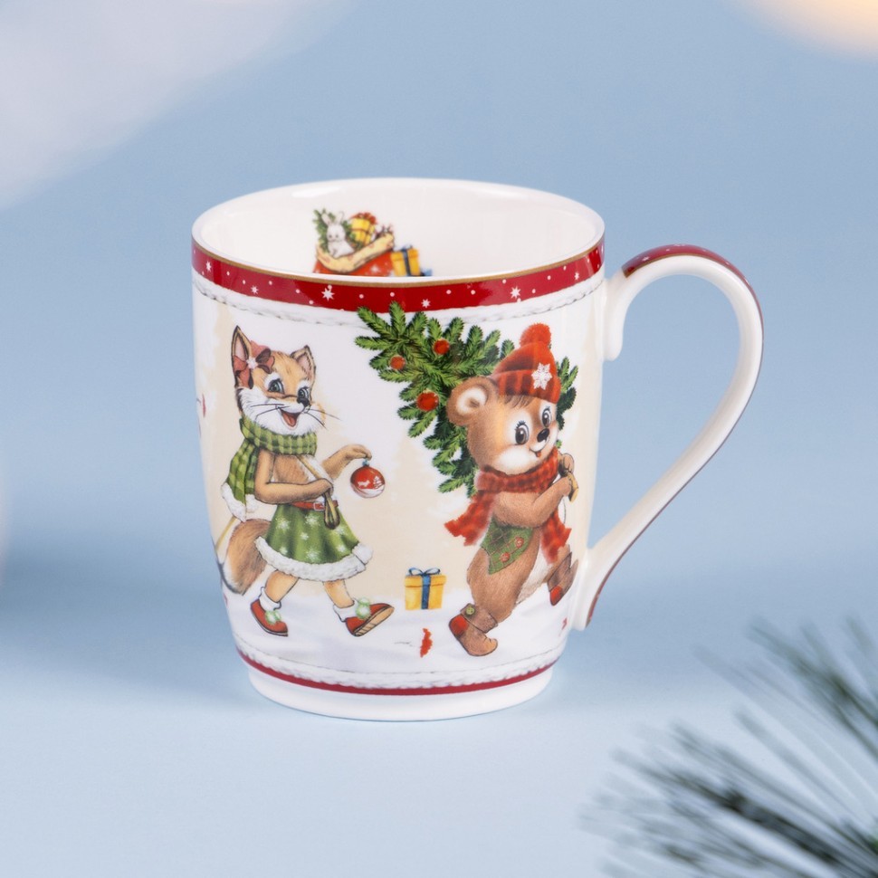 Кружка lefard "с новым годом!" 300 мл красная Lefard (760-780-1)