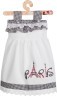 Полотенце-платье для рук с вышивкой "одри" вафля /х/б,100%,белая SANTALINO (850-557)