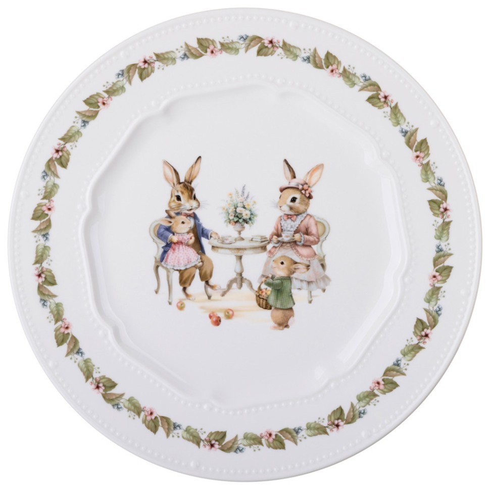 Тарелка обеденная lefard "rabbits family" 25,5 см Lefard (425-283)