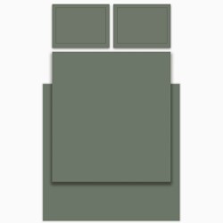 Кпб, евро, "solid" зеленый, сатин, хлопок 100%, подод.200х220-1шт, пр.240х240-1шт, нав.50х70-2шт Lefard (989-001-16)