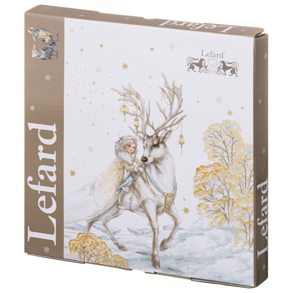 Тарелка обеденная lefard "снежная королева" 25,5 см, разноцветный (590-548-11) 