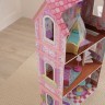 Деревянный кукольный домик "Пенелопа", с мебелью 9 предметов в наборе, для кукол 30 см (65179_KE)