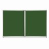 Доска для мела магнитная 3 элемент. 100х150/300 см 5 раб. поверхн. зеленая Brauberg 231707 (1) (89584)