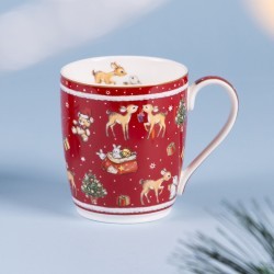 Кружка lefard "с новым годом!" 300 мл красная Lefard (760-781-1)