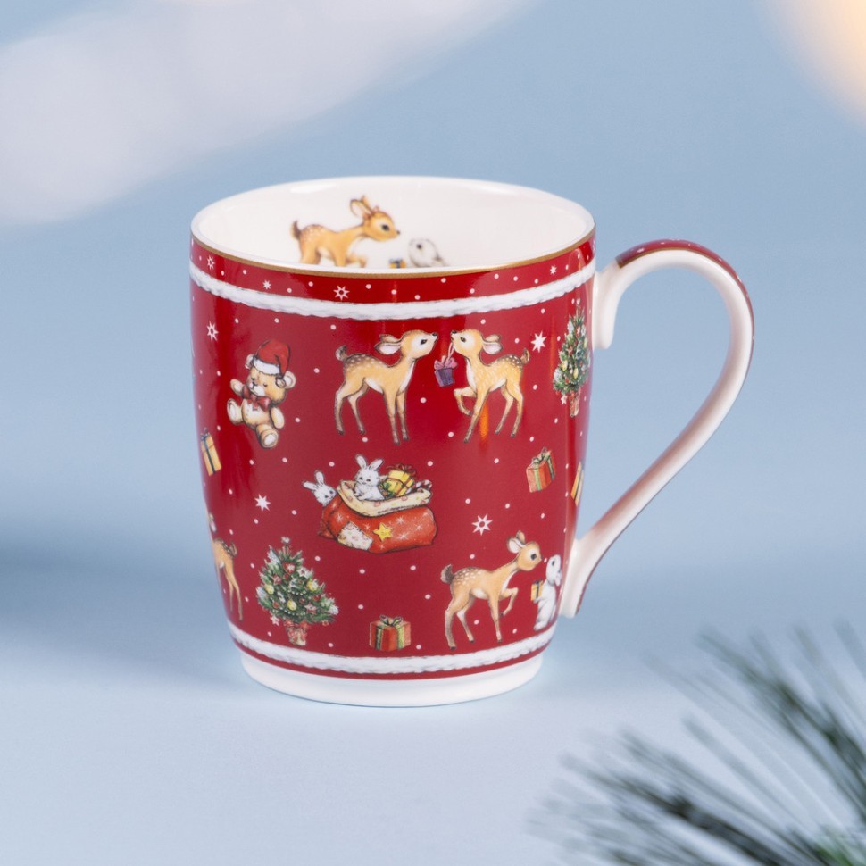 Кружка lefard "с новым годом!" 300 мл красная Lefard (760-781-1)