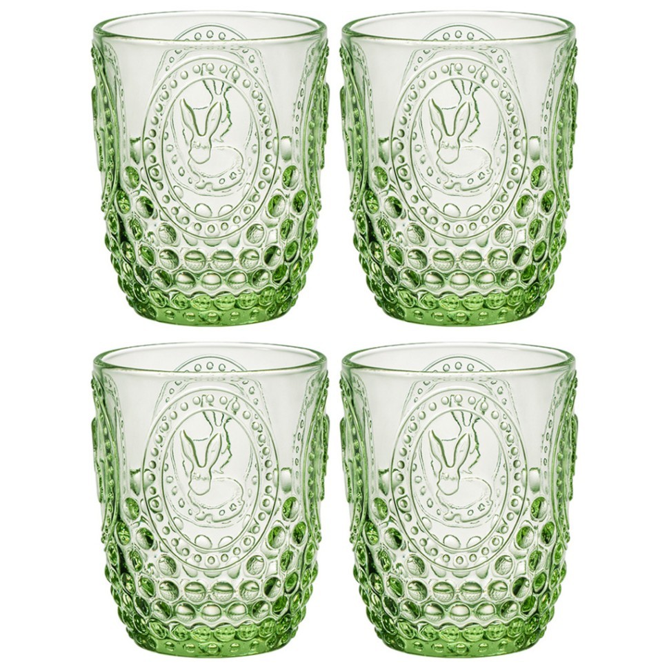 Набор стаканов для воды/сока "sunday" green 4шт/280 мл Lefard (355-441)