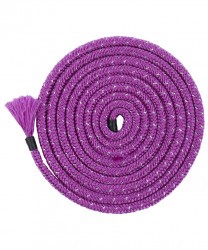Нейлоновая скакалка для художественной гимнастики Cinderella Lurex Purple, 3м (1730532)