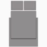 Кпб, евро, "solid" серый, сатин, хлопок 100%, подод.200х220-1шт, пр.240х240-1шт, нав.50х70-2шт Lefard (989-001-17)