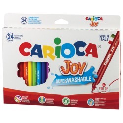 Фломастеры суперсмываемые Carioca Joy 24 цвета 40615 (66529)