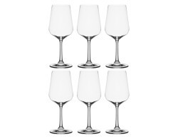 Набор бокалов для вина из 6 шт. "dora / strix" 450 мл высота=23 см Crystalite Bohemia (669-192)
