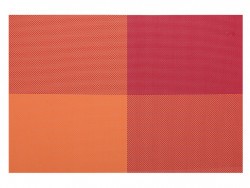 Набор подстановочных салфеток 45*30 см из 4 шт цвет: красно-оранжевый Lefard (771-016)