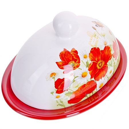 Маслёнка с крышкой Маки LR (28134)