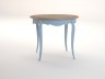 Круглый голубой стол обеденный "Leontina" ST9352SB-ET