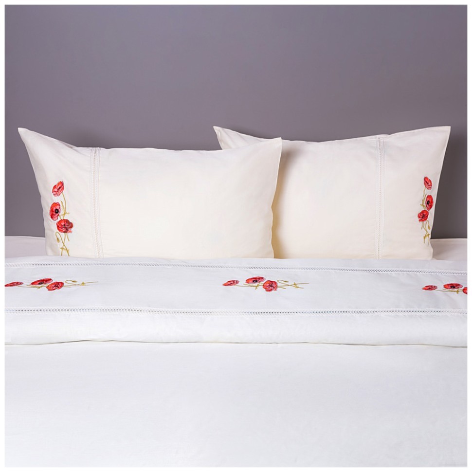 Кпб евро"каталония",х/б100%,шамп, сатин,под200х220-1шт,пр240х240-1шт, нав50х70-2шт SANTALINO (985-017)