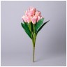 Букет искусственный из 9 тюльпанов длина=44см ,цвет розовый мал.уп.=24шт Lefard (535-336)