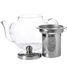 Заварочный чайник 3пр 600мл стек н/с LR (60074)