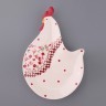 Тарелка декоративная настенная "курица" 16*24 см. Hebei Grinding (493-500) 