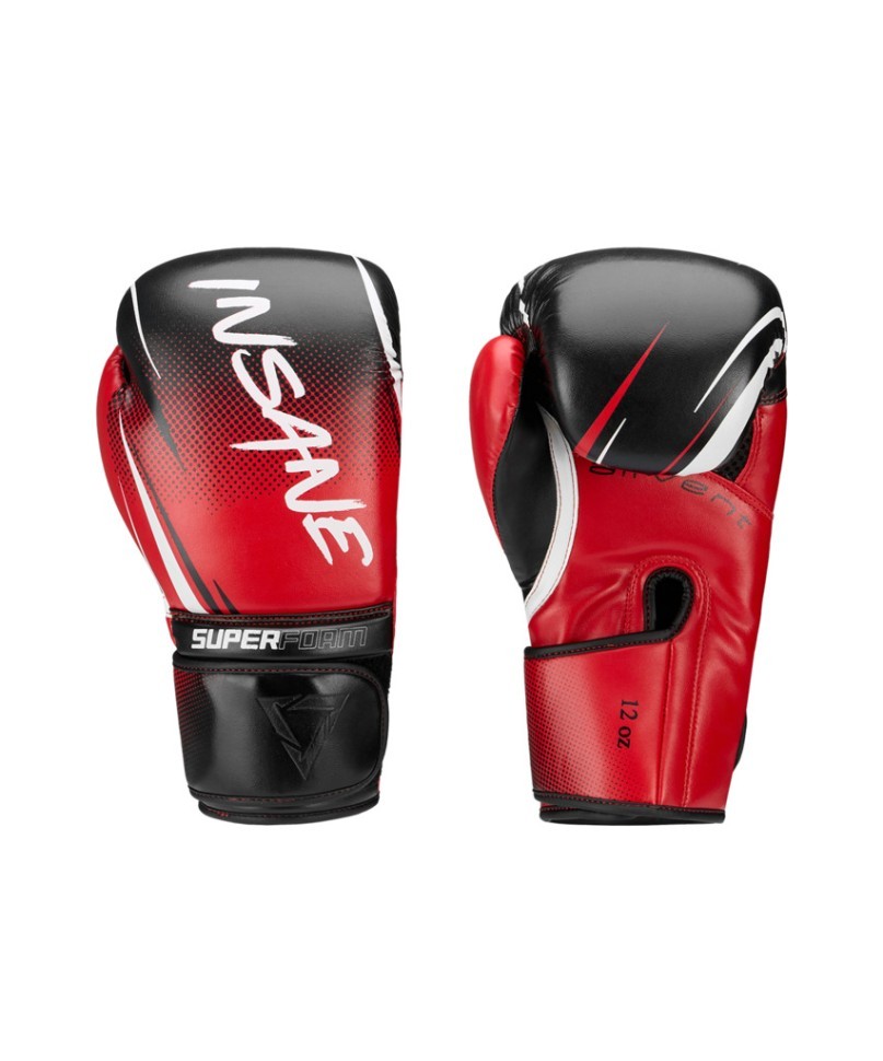 Перчатки боксерские INSANE IMPACT, красный, 10 oz (2115644)