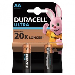 Батарейки алкалиновые Duracell Ultra Power LR06 (AA) 2 шт (76385)