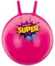 Мяч-попрыгун GB-0401, SUPER, 45 см, 500 гр, с рожками, розовый, антивзрыв (732319)