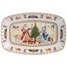Блюдо lefard "дед мороз и снегурочка" прямоуг. 25*16*3 см Lefard (85-1729)