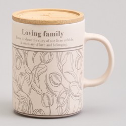 Кружка lefard 400мл с бамбуковой крышкой "sweet home" 8*10.9cm Lefard (756-479)