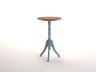 Кофейный голубой стол Leontina ST9305B-ET