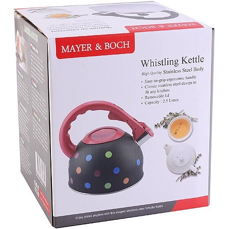 Чайник 2,5 л со свистком нерж Mayer&Boch (30956)