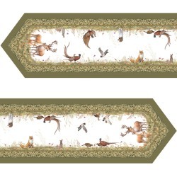 Дорожка на стол "охота", 45х215см, зеленый, 100% хлопок,твил Lefard (850-751-31) Дорожка на стол "охота", 45х215см, зеленый, 100% хлопок,твил Lefard (850-751-31)