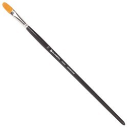 Кисть художественная синтетика жесткая овальная № 12 длинная ручка 200682 (5) (86176)