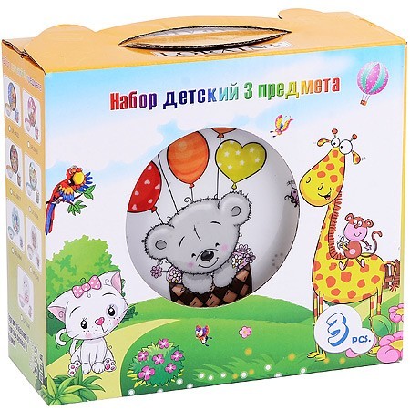 Детский набор 3пр "Мишка" LR (х12) " (31435)