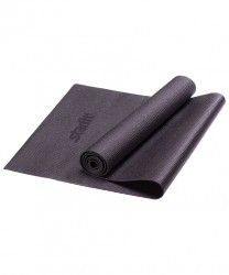 Коврик для йоги и фитнеса FM-101, PVC, 183x61x0,3 см, черный (2104792)