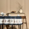 Скатерть круглая "family farm" 150см ,синий, 100% хлопок, твил, с пропиткой Lefard (850-742-23)