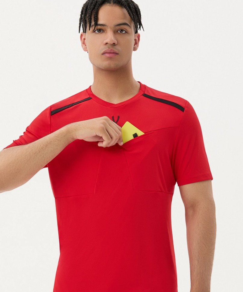 Футболка судейская JOGEL DIVISION PerFormDRY Referee Tee, красный (2123286)
