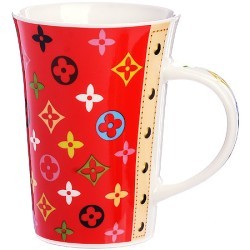 Кружка 450мл Модный Узор Red LR (9-4334-3)