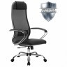 Кресло офисное Metta К-5.1 ткань/сетка/кожа черное (1) (84649)