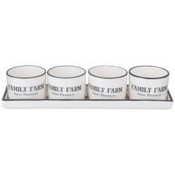 Набор соусников на подставке lefard "family farm" 5 пр. 25 * 7 * 5 см Lefard (263-1343)