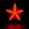 Верхушка на елку светодиодная для дома Vegas Звезда 30 красных LED, 3м, 20х20 см, 220V 55086 (64456)
