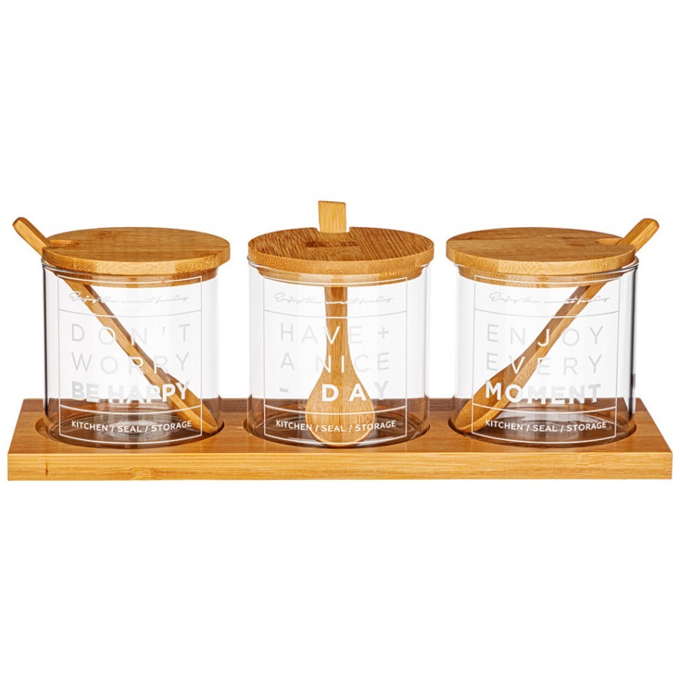 Набор емкости для хранения сыпучих 8см*8см, 10 пр. Agness (887-157)