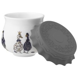 Банка lefard "family farm" с силиконовой крышкой 8*8*6,5 cm 180 мл Lefard (359-914)