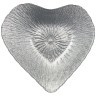 Блюдо "heart" silver shiny 16х16х3 см без упаковки (мал 24шт) АКСАМ (339-087)