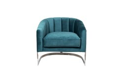 Кресло велюр сине-зеленый 77*70*71см - TT-00001938