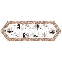 Дорожка "парижские коты" 45х145см 100% хлопок,твил Lefard (850-746-31)