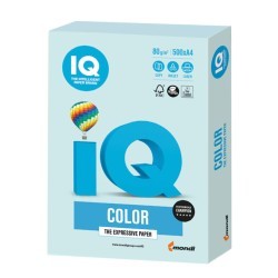 Бумага цветная для принтера IQ Color А4, 80 г/м2, 500 листов, светло-голубая, BL29 (65398)