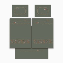 Кпб семейный "passage" зеленый, сатин, хлопок 100%, подод.150х210-2шт, пр.240х240-1шт, нав.50х70-2шт Lefard (989-002-01)