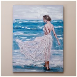 Картина "девушка у моря" 90х120х3 см Bronco (534-209)
