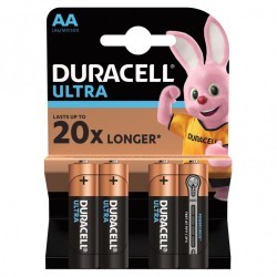 Батарейки алкалиновые Duracell Ultra Power LR06 (AA) 4 шт (76387)