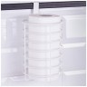 Органайзер для бумажных полотенец и туалетной бумаги навесной 14*14,4*20 см цвет: белый Agness (768-703)