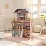 Деревянный кукольный домик "Шарллота", с мебелью 14 предметов в наборе, для кукол 30 см (65956_KE)