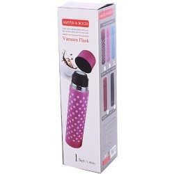 Термос 1л нерж/сталь мет/колба голуб.MB (31128)